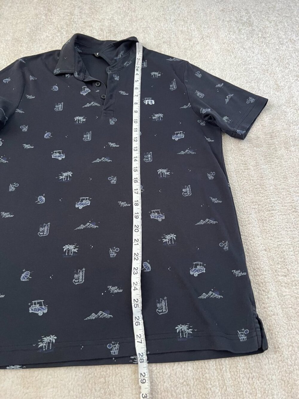 Travis Mathew Short Sleeve Golf Graphic Cotton Polo S - Picture 5 of 9